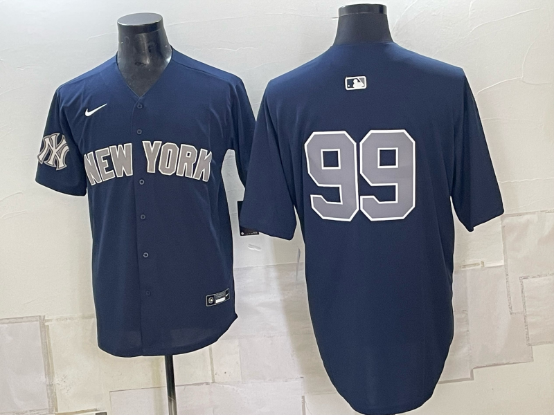 Men 2026 New York Yankees #99 Judge blue Nike MLB Jersey 0918009->new york yankees->MLB Jersey